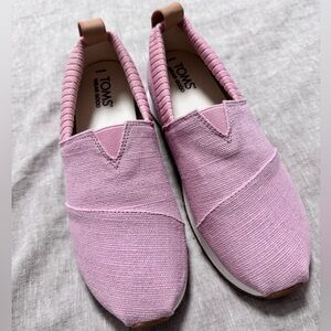 NWO Toms Pink Casual Flats with Elastic Panels